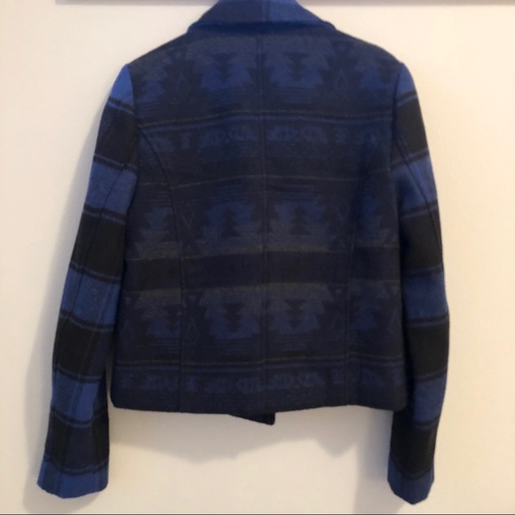 Jack Blue & Black Western Patterned Jacket - Picture 4 of 7